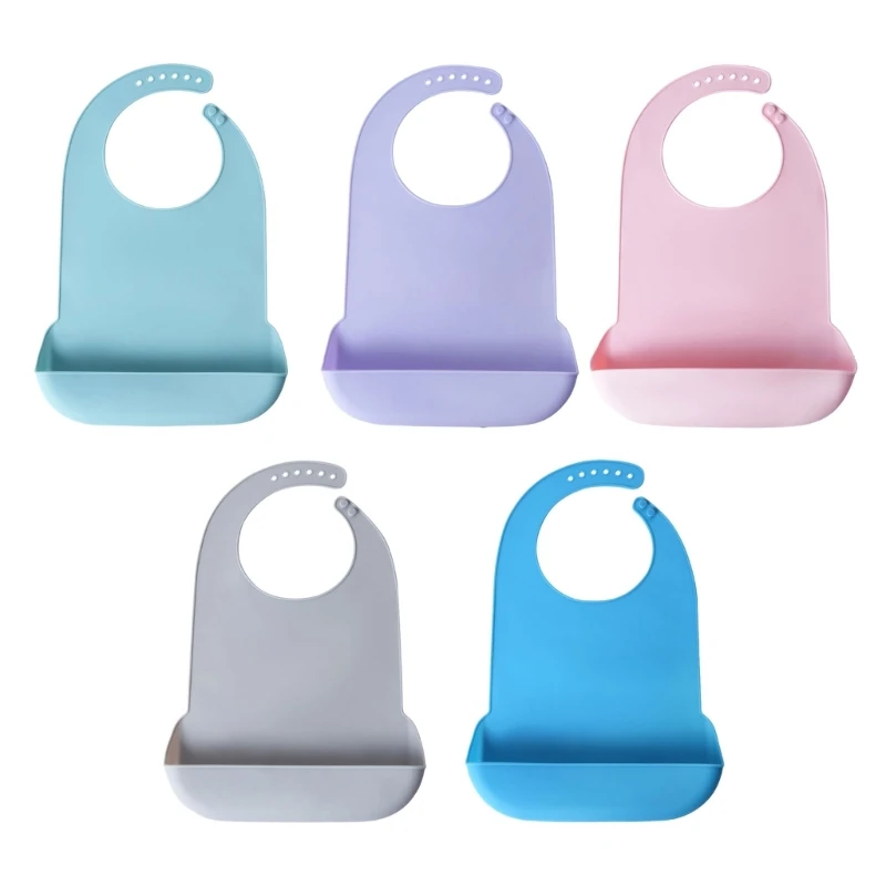 Waterproof Baby Bibs Silicone - Wodoodporny, olejoodporny silikonowy śliniak dla dorosłych,