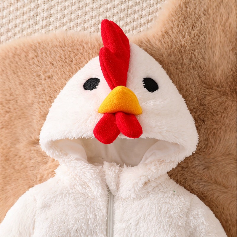 Biały kombinezon z kapturem dl – Cotton Baby Onesies Zipper recenzja i cena