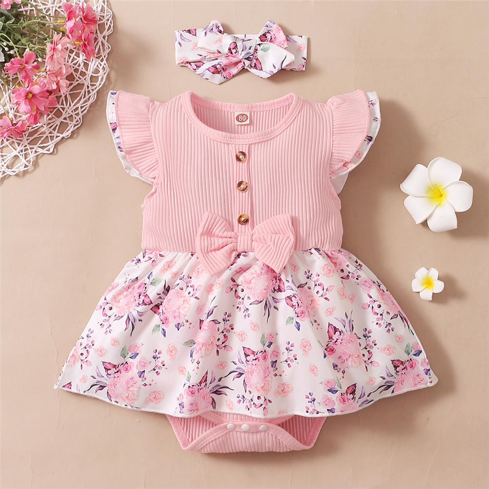0-18 miesięcy dziewczynka kwia – Newborn Baby Girl Romper Floral recenzja i cena